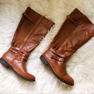 Torrid cognac wide calf boots